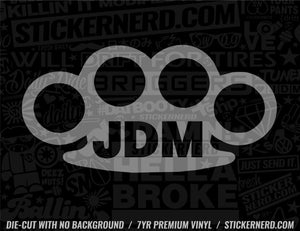 Brass Knuckle JDM Sticker - Decal - STICKERNERD.COM