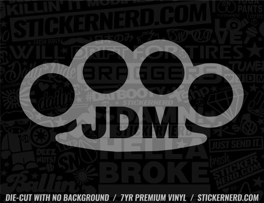 Brass Knuckle JDM Sticker - Decal - STICKERNERD.COM