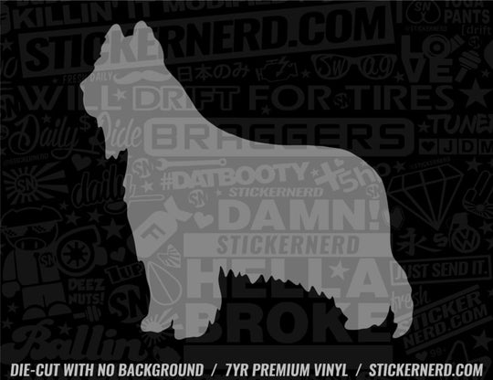 Briard Dog Sticker - Decal - STICKERNERD.COM