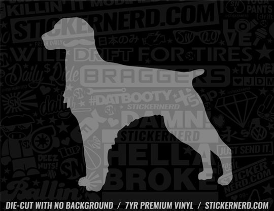 Brittany Dog Sticker - Window Decal - STICKERNERD.COM