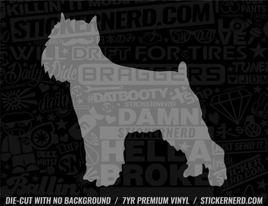 Brussels Griffon Dog Sticker - Window Decal - STICKERNERD.COM