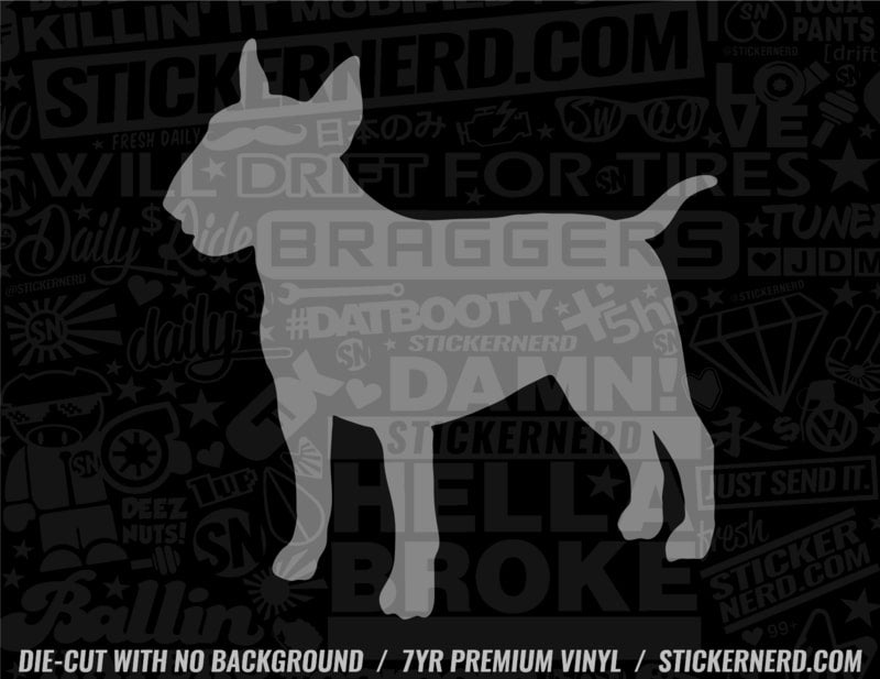Bull Terrier Dog Sticker - Decal - STICKERNERD.COM