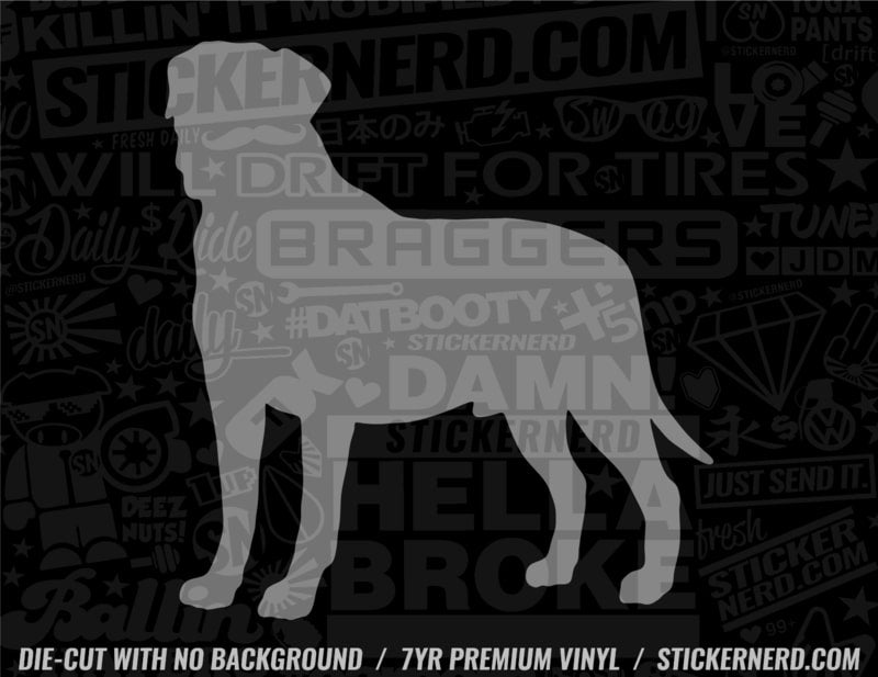 Bullmastiff Dog Sticker - Window Decal - STICKERNERD.COM