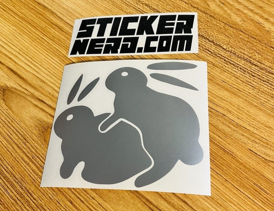 Bunny's Having Sex Sticker - STICKERNERD.COM