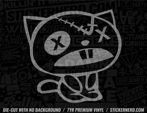 Busted Cat Sticker - Decal - STICKERNERD.COM