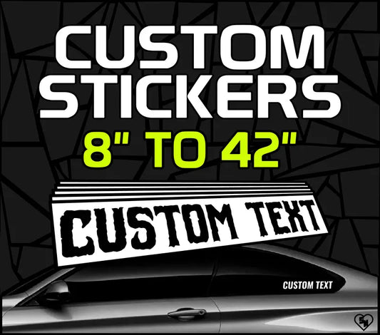 Custom Stickers - Custom Vinyl Car Lettering Decals - Window Decals - Custom Boat Stickers