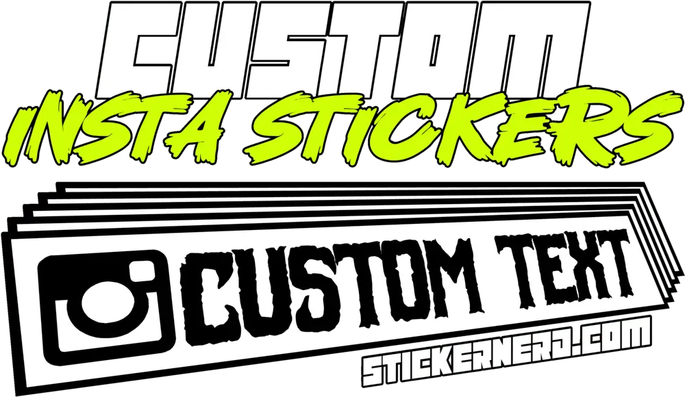 Custom Instagram Stickers - Car Window Decals - STICKERNERD.COM