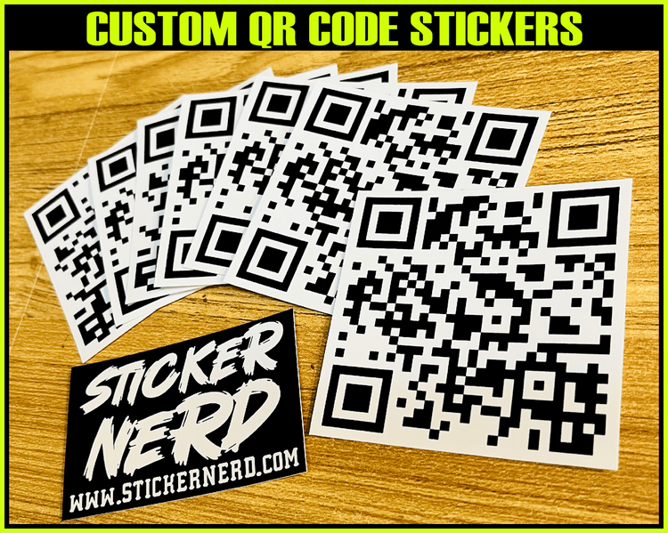 CUSTOM PRINTED QR CODE STICKERS