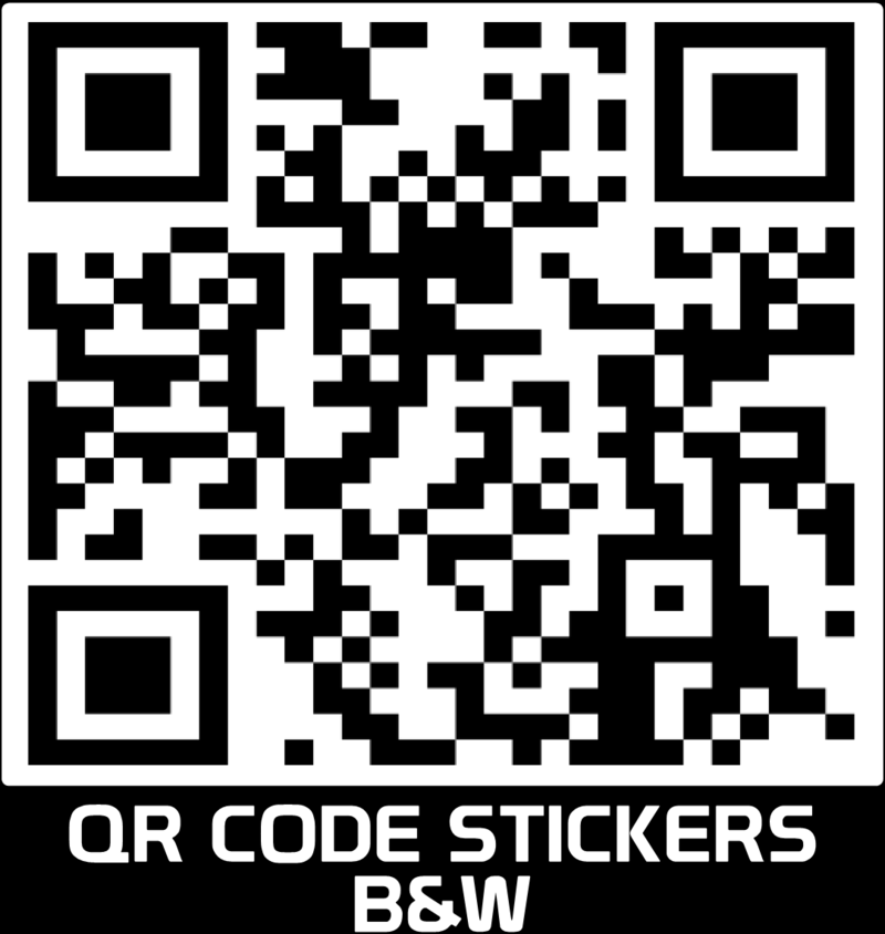 CUSTOM PRINTED QR CODE STICKERS