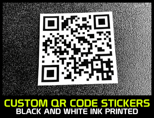 CUSTOM PRINTED QR CODE STICKERS