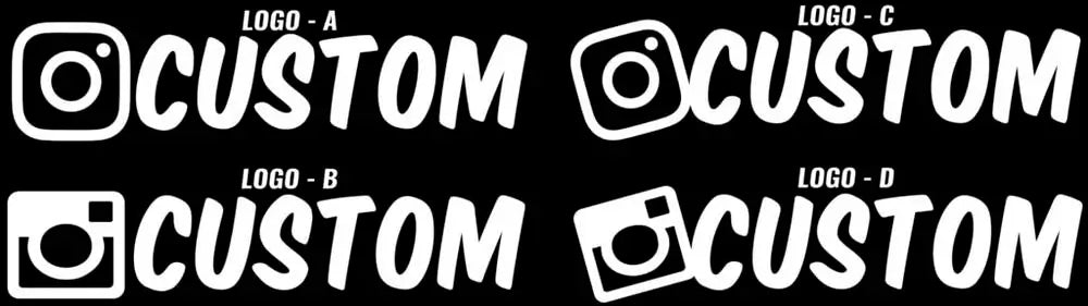 Custom Social Media Stickers - Window Decal - STICKERNERD.COM