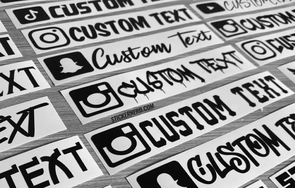 Custom YouTube Stickers - Personalized Channel Decals | StickerNerd ...