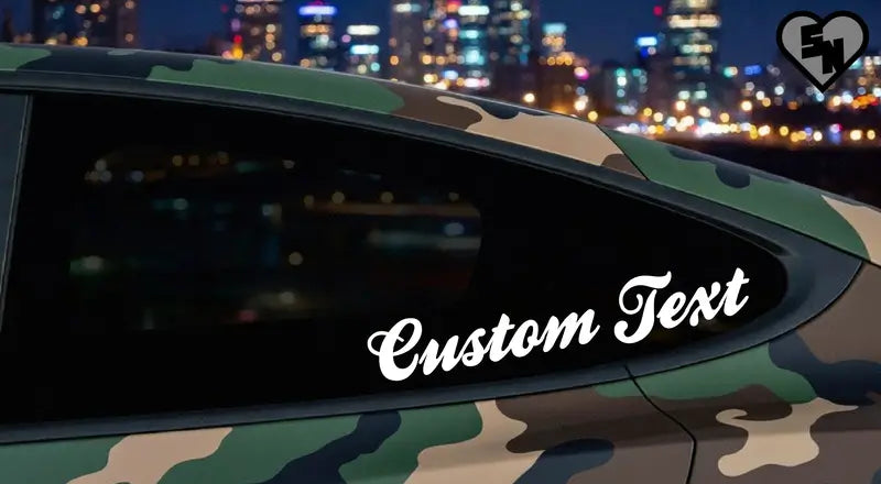 Customizable Stickers - Vinyl Window Lettering - Custom Decals ...