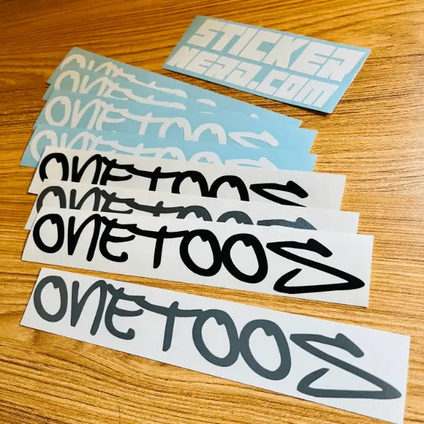 Custom Text Stickers - Custom Window Decals - StickerNerd.com