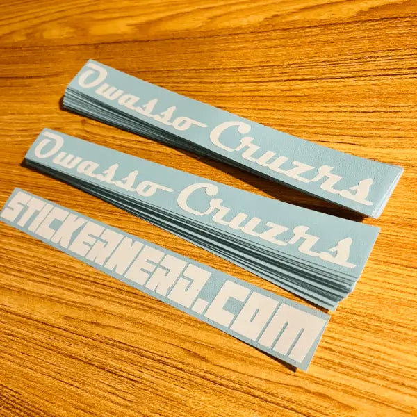 Custom Text Stickers - Custom Window Decals - StickerNerd.com