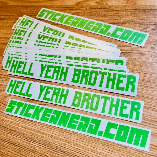 Custom Text Stickers - Custom Window Decals - StickerNerd.com