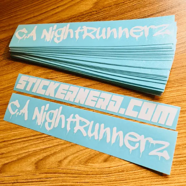 Custom Text Stickers - Custom Window Decals - StickerNerd.com