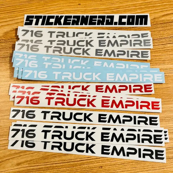 Custom Text Stickers - Custom Window Decals - StickerNerd.com