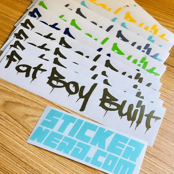 Custom Text Stickers - Custom Window Decals - StickerNerd.com