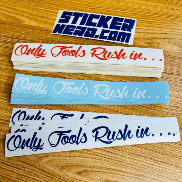 Custom Text Stickers - Custom Window Decals - StickerNerd.com