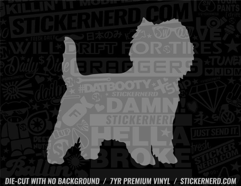 Cairn Terrier Dog Sticker - Decal - STICKERNERD.COM