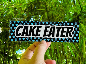 Cake Eater Printed Sticker - STICKERNERD.COM