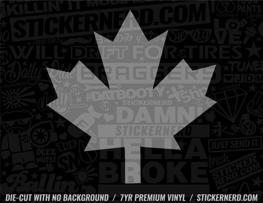 Canadian Maple Leaf Sticker - Decal - STICKERNERD.COM