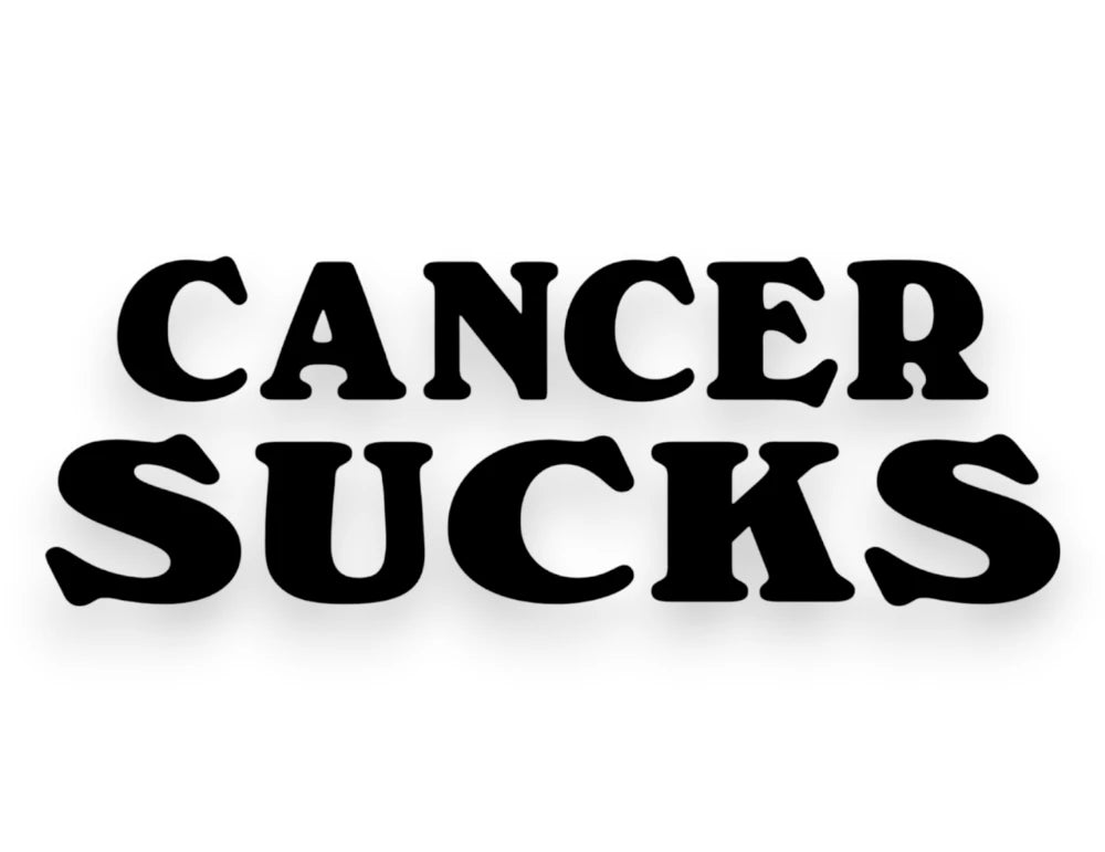 Cancer Sucks Sticker - Window Decal - STICKERNERD.COM