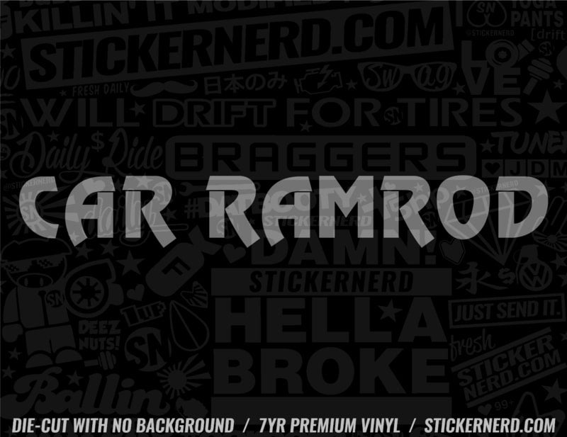 Car Ramrod Sticker - Window Decal - STICKERNERD.COM