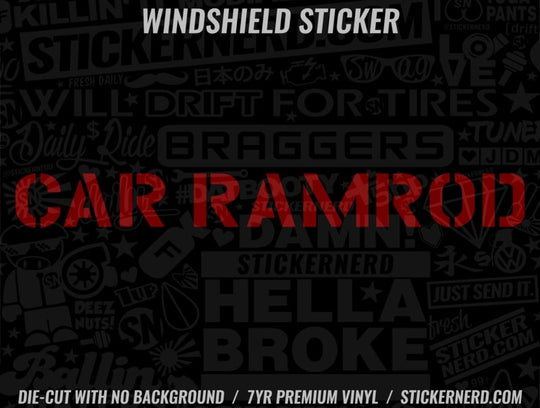 Car Ramrod Windshield Sticker - Decal - STICKERNERD.COM