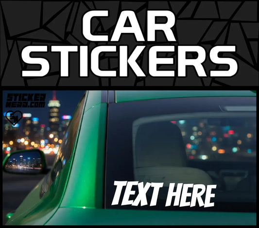 Car Stickers - Design Custom Window Stickers And Decals