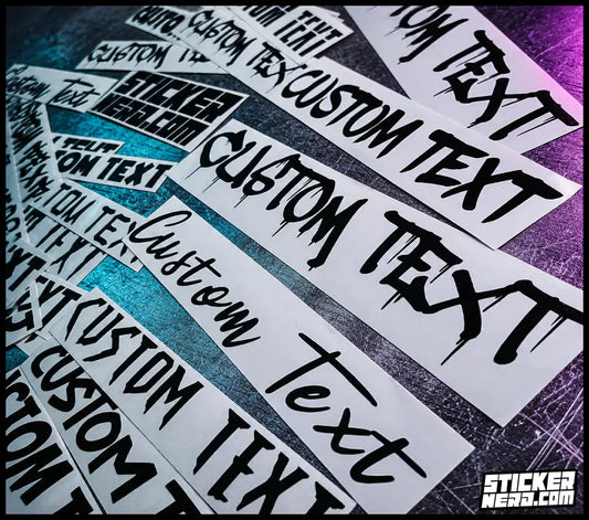 Custom Transfer Stickers - Vinyl Decals