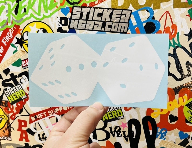 Casino Dice Sticker - Vinyl Die Cut Decal - Slots Window Stickers ...