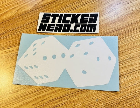Casino Dice Sticker - STICKERNERD.COM
