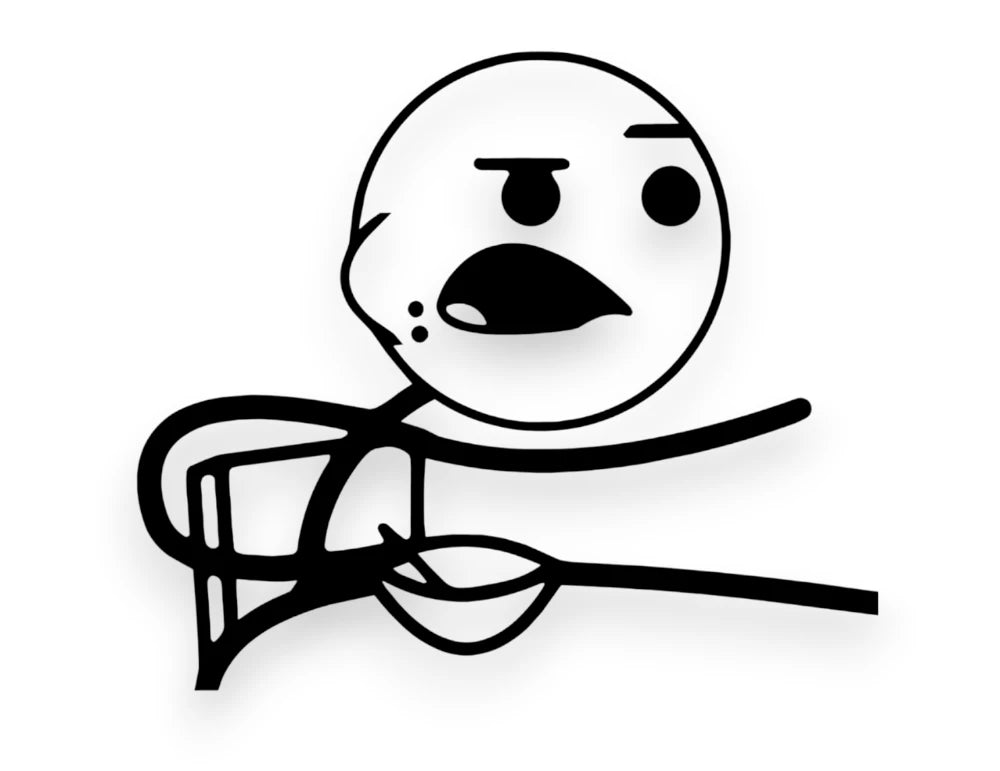 Cereal Guy Meme Sticker - Window Decal - STICKERNERD.COM