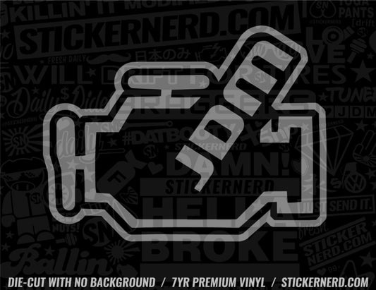 Check Engine Light JDM Sticker - Decal - STICKERNERD.COM