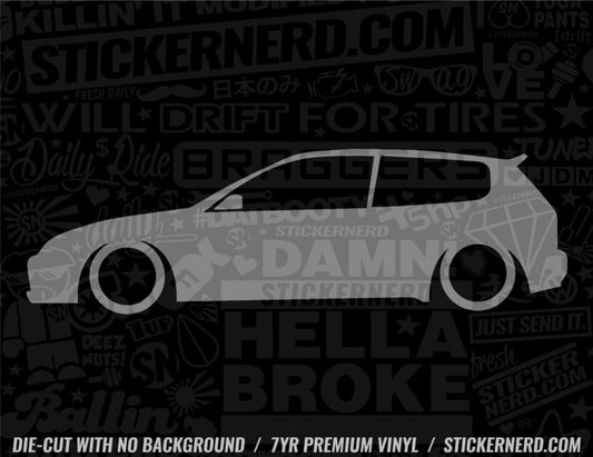 Civic Sticker - Window Decal - STICKERNERD.COM