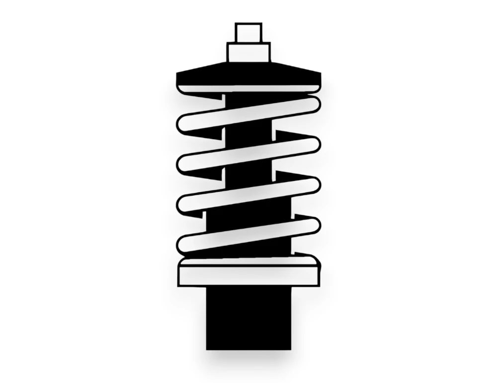 Coil Over Spring Sticker - Window Decal - STICKERNERD.COM