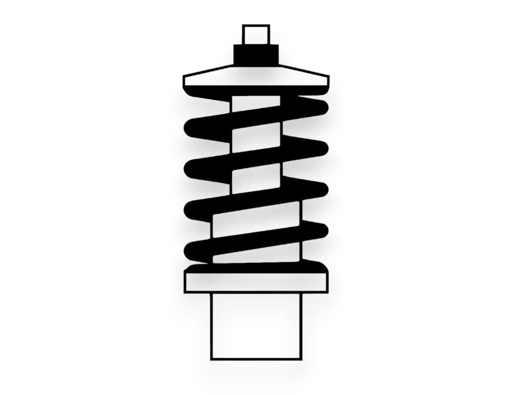 Coil Over Spring Sticker - Window Decal - STICKERNERD.COM