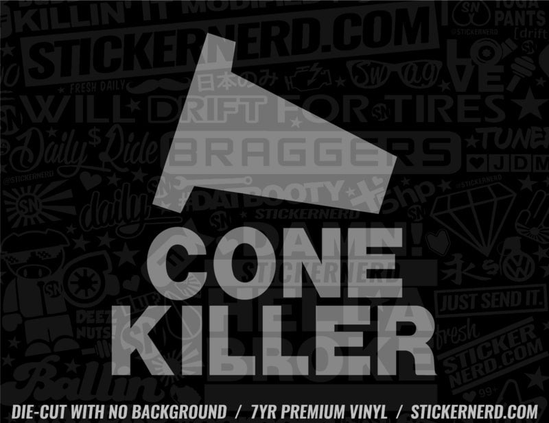 Cone Killer Sticker - Window Decal - STICKERNERD.COM