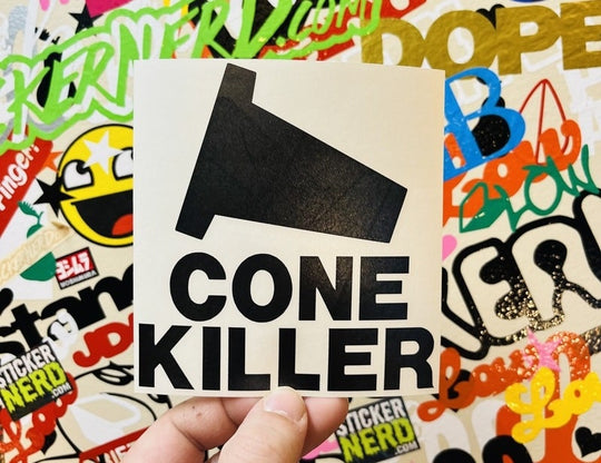 Cone Killer Sticker - Window Decal - STICKERNERD.COM