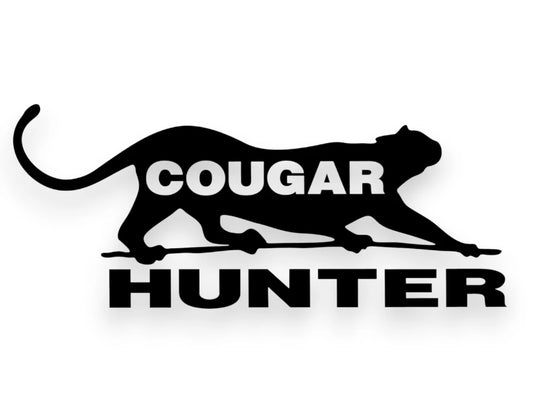 Cougar Hunter Sticker - Decal - STICKERNERD.COM