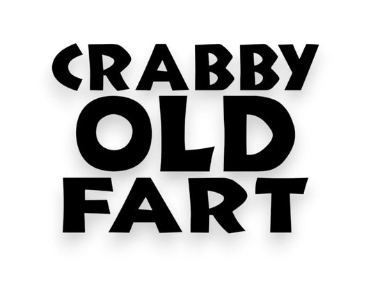 Crabby Old Fart Sticker - Decal - STICKERNERD.COM