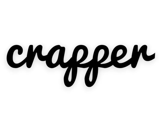 Crapper Sticker - Decal - STICKERNERD.COM