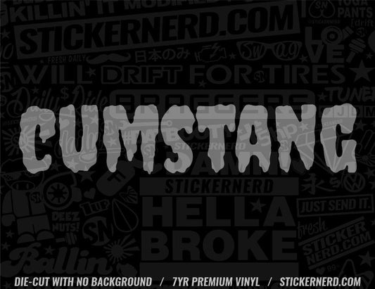 Cumstang Sticker - StickerNerd.com