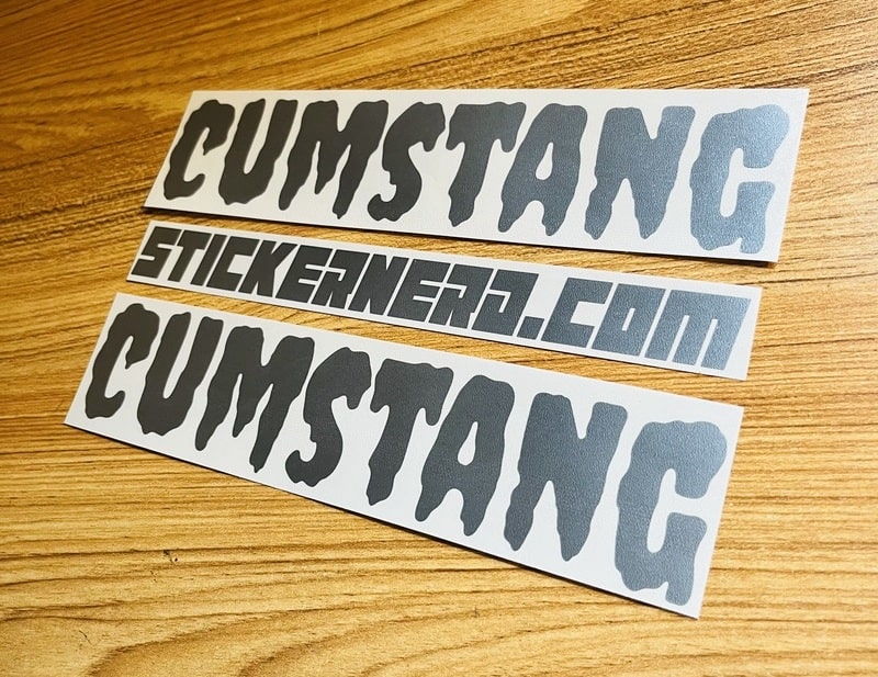 Cumstang Decal - StickerNerd.com