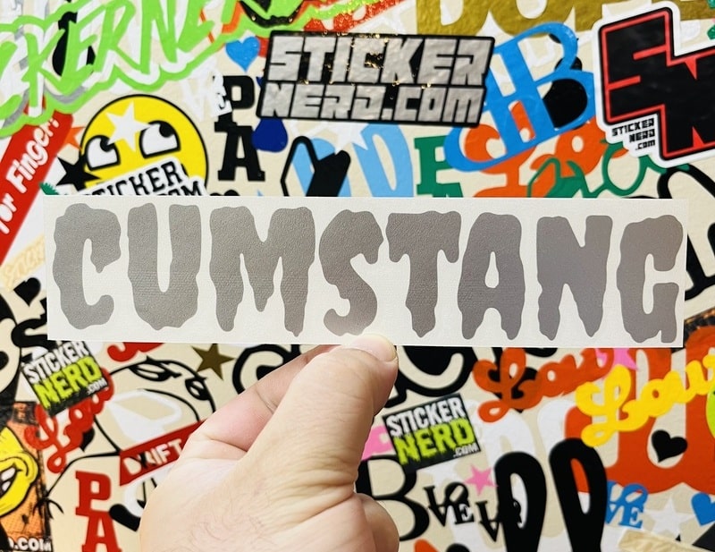 Cumstang Stickers - StickerNerd.com