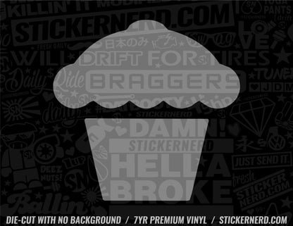 Cupcake Sticker - Decal - STICKERNERD.COM