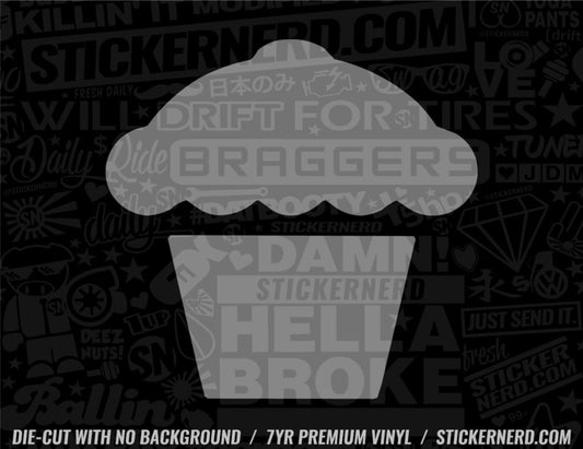 Cupcake Sticker - Decal - STICKERNERD.COM