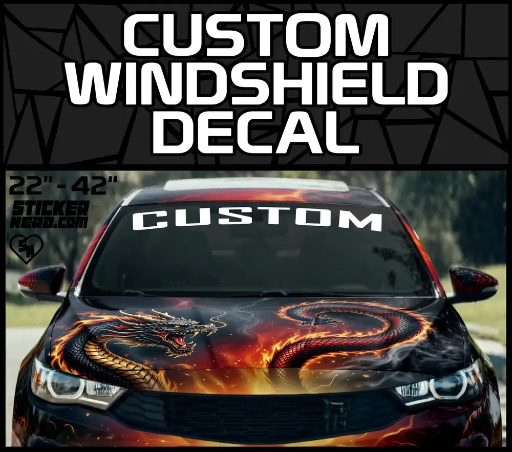 Custom Windshield Decal - Custom Banners And Stickers
